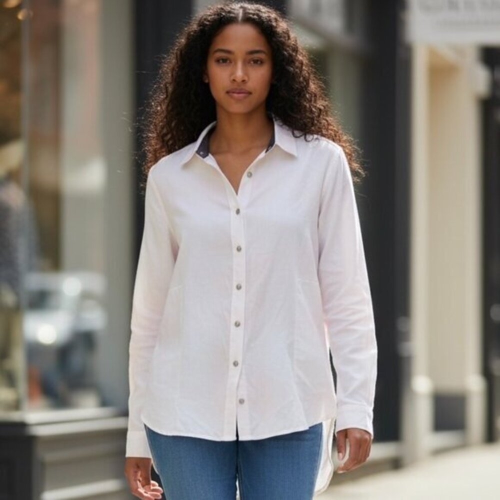 Jach’s Girlfriend Ombre Shirt‎ Women’s Size Medium Pearl Snap Long Sleeve